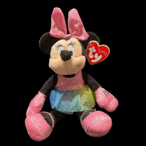 TY Beanie Baby Disney Sparkle Ty Beanie Baby Minnie Mouse - Picture 1 of 5